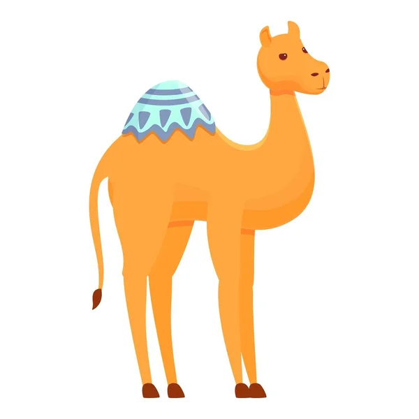 Dubai camello icono, estilo de dibujos animados — Vector de stock