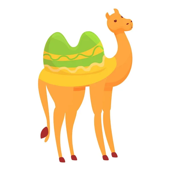 Ícone de camelo de viagem, estilo cartoon — Vetor de Stock