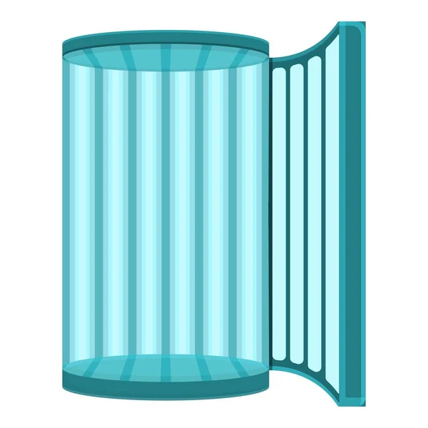 Icono de vidrio solarium, estilo de dibujos animados — Vector de stock