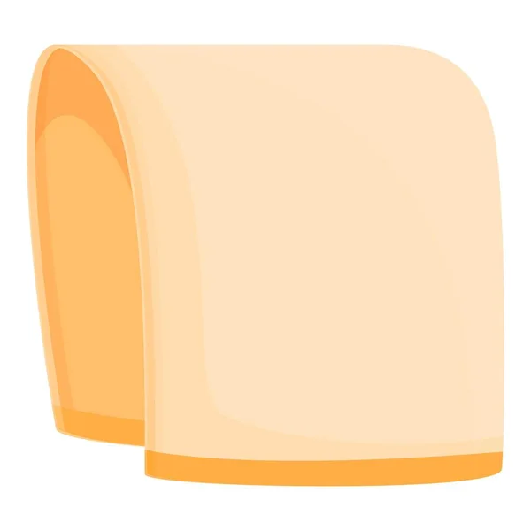 Solarium toalla icono, estilo de dibujos animados — Vector de stock