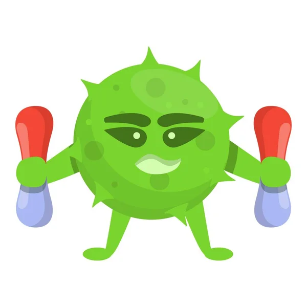 Virus antibioticaresistentie icoon, cartoon stijl — Stockvector