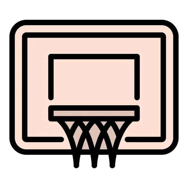 Иконка баскетбольной корзины, стиль — стоковый вектор
