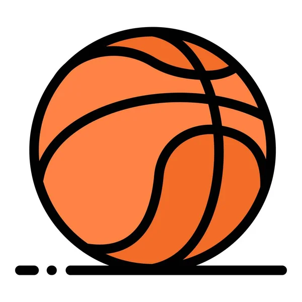 Basketball-Gummiball-Ikone, Outline-Stil — Stockvektor