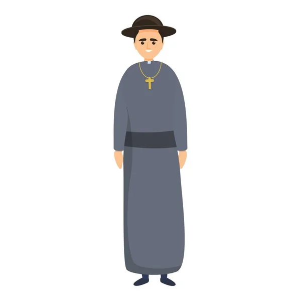 가톨릭 교황의 아이콘, 만화 스타일 — 스톡 벡터