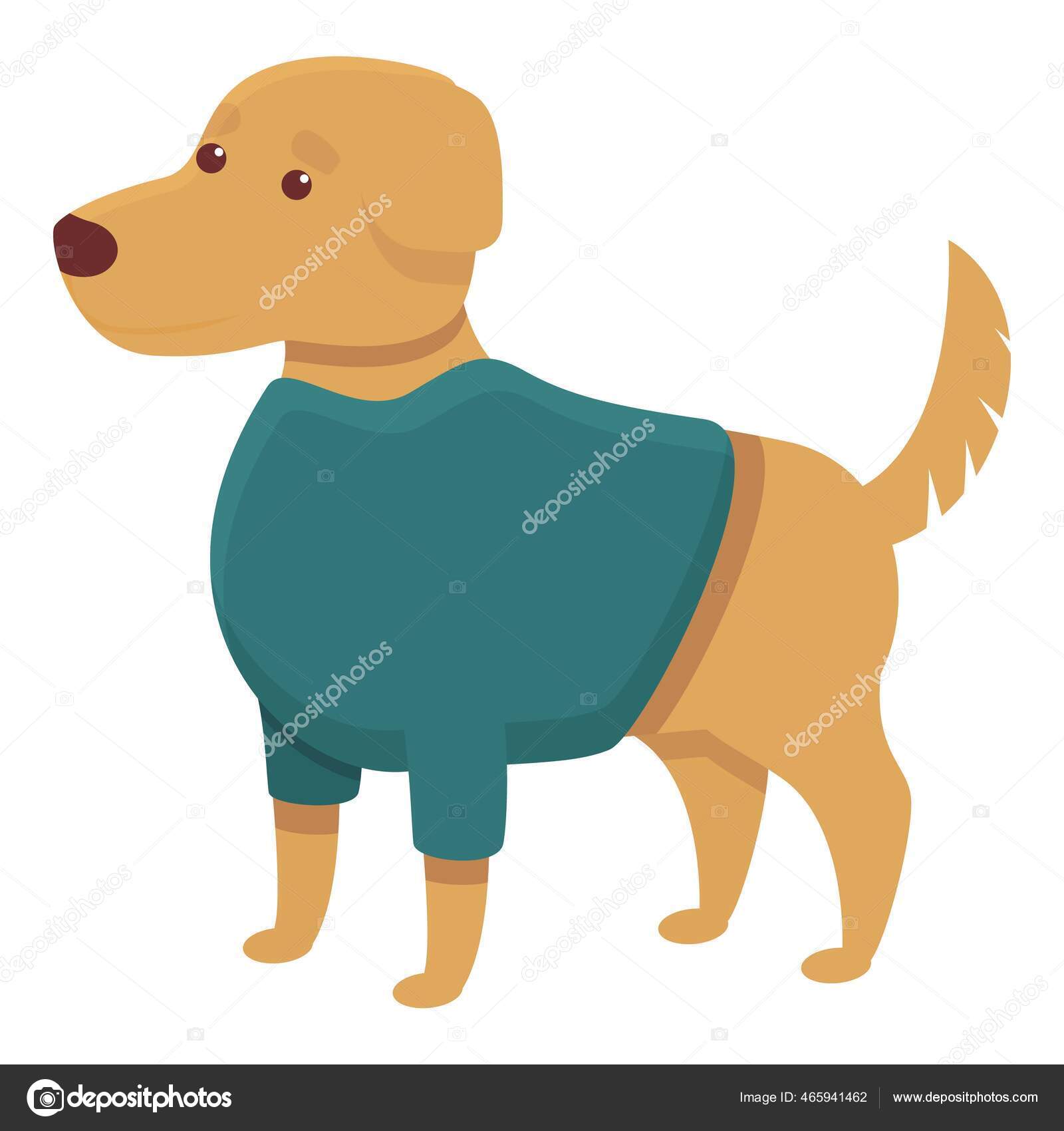 Dog Wearing T Shirt Clipart