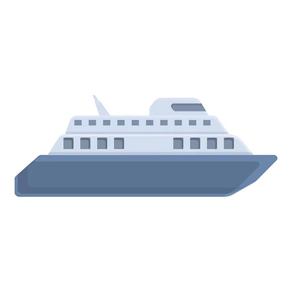 Icono del transportista de ferry, estilo de dibujos animados — Vector de stock