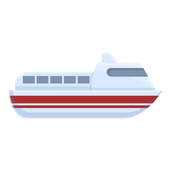 Ferry course icon, cartoon style — Stock Vector