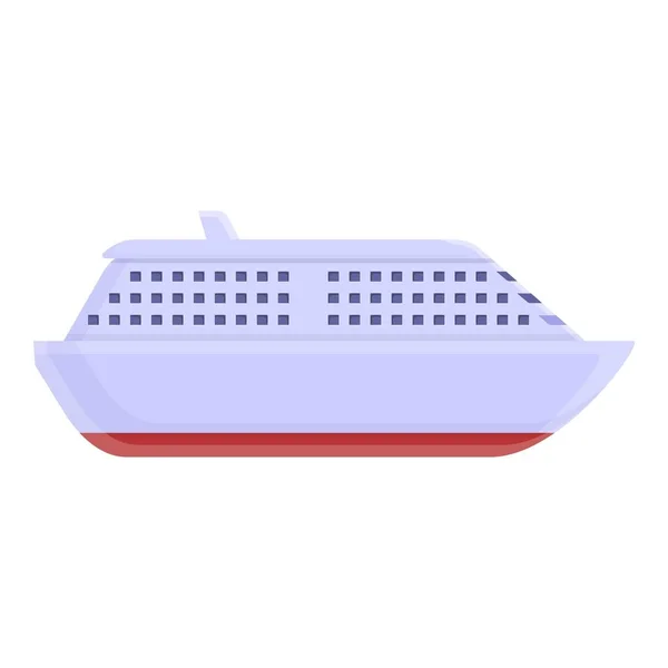 Cruise liner icon, cartoon style — Stock Vector