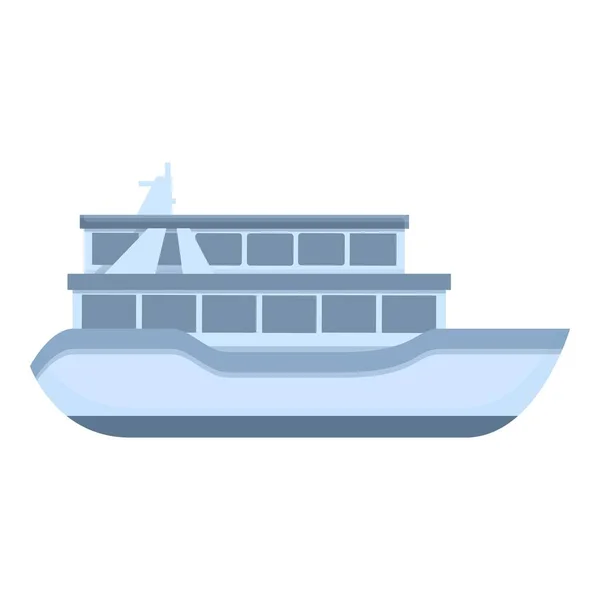 Kleine ferry icoon, cartoon stijl — Stockvector