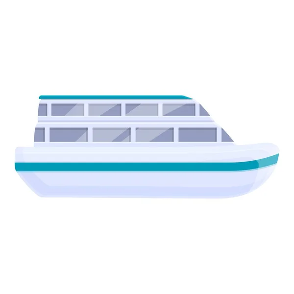 Icona crociera sul mare, stile cartone animato — Vettoriale Stock