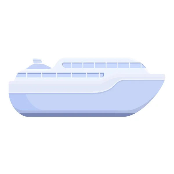 Vacanza icona del traghetto, stile cartone animato — Vettoriale Stock