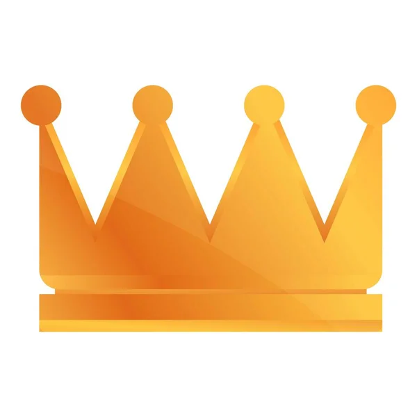 Ranking icono de la corona, estilo de dibujos animados — Vector de stock