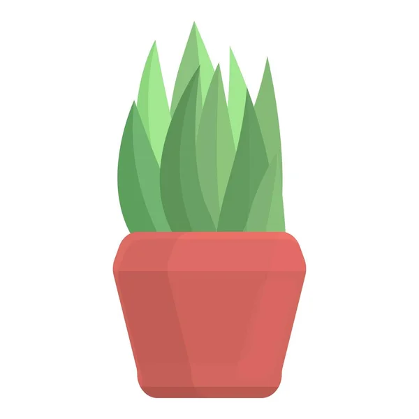 Agricultura planta maceta icono, estilo de dibujos animados — Vector de stock