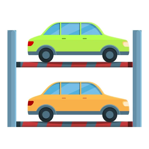 Płatny parking ikona, w stylu kreskówki — Wektor stockowy