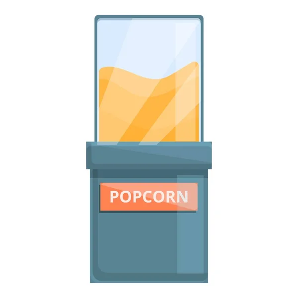 Cirkus popcorn stå ikon, tecknad stil — Stock vektor