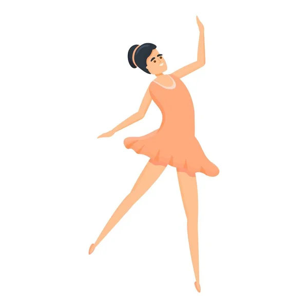 Classic ballerina icon, cartoon style — Stock Vector