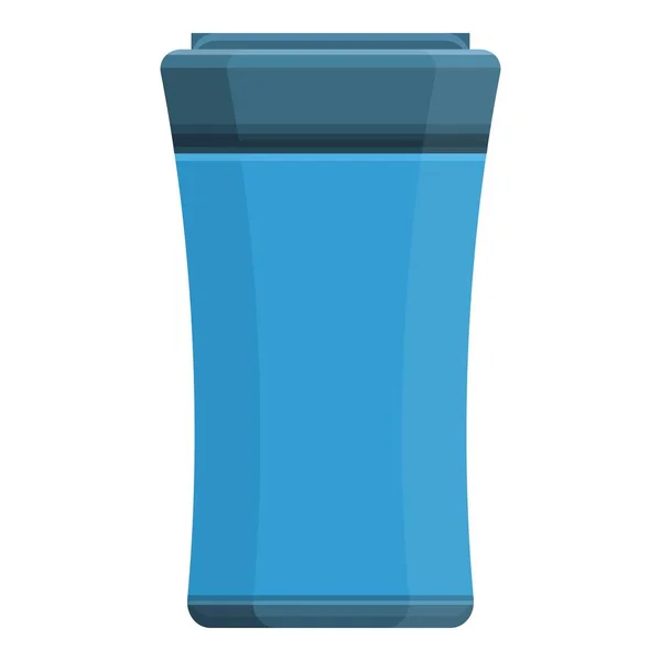 Plastic thermo cup icon, cartoon style — Stock Vector