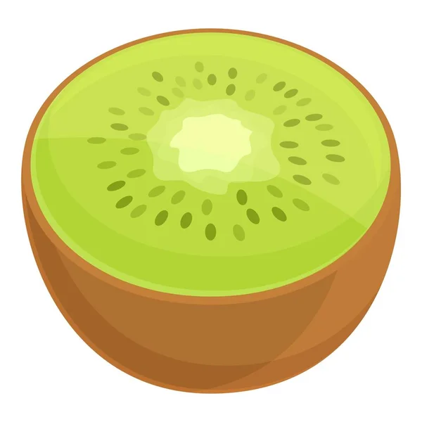 Icona di vitamina Kiwi, stile cartone animato — Vettoriale Stock