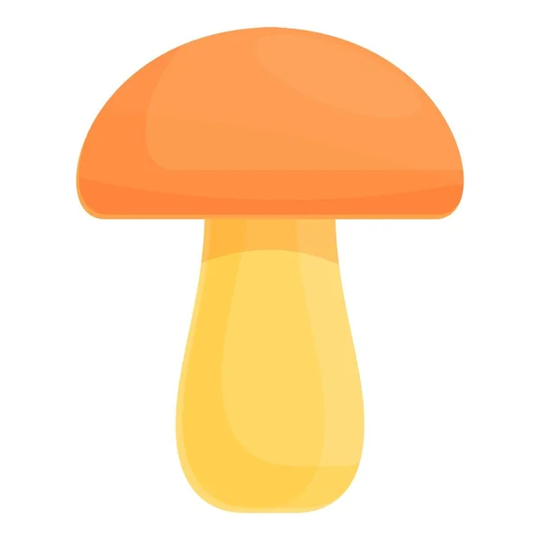 Mushroom vitamin icon, cartoon style — Stock Vector