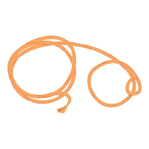 Icono de lazo de cuerda, estilo de dibujos animados — Vector de stock