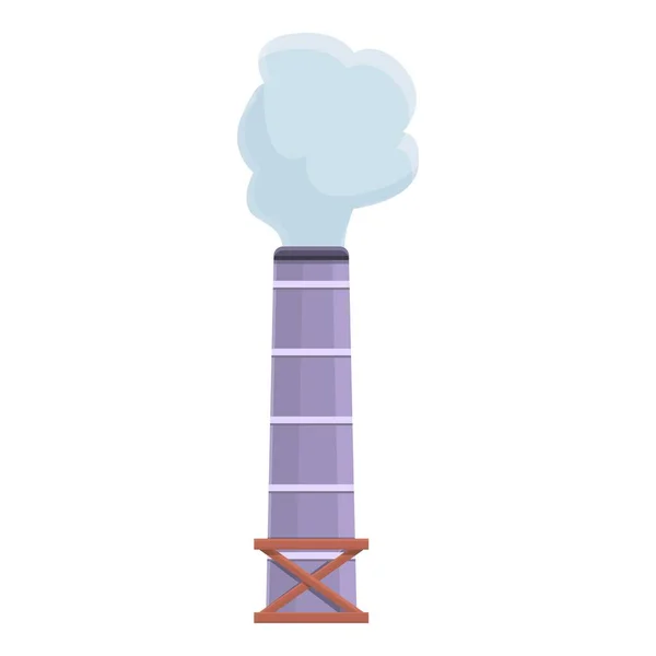 Icono de chimenea de carbón, estilo de dibujos animados — Vector de stock