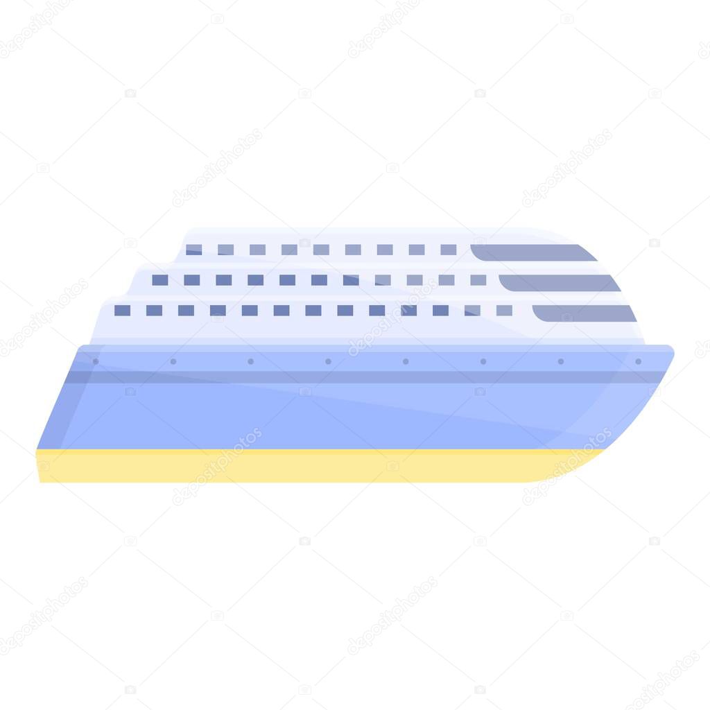 Ferry icon, cartoon style