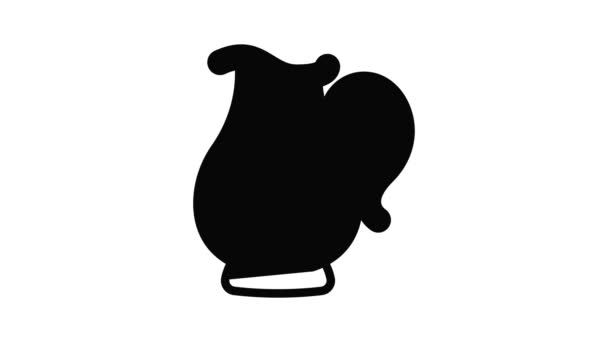 Animace ikon džbánu — Stock video
