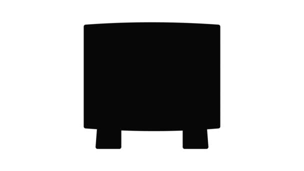 Animace ikon elektrického ohřívače — Stock video