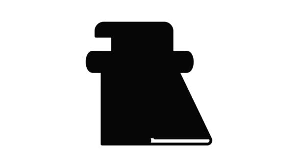 Clássico ícone de máquina de escrever animação — Vídeo de Stock