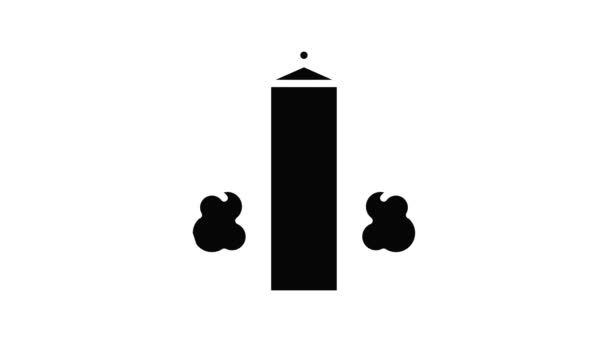 Animação ícone torre de Milão — Vídeo de Stock