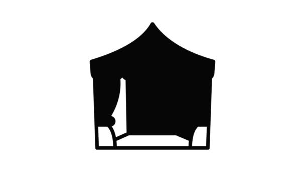 Animazione icona tenda nuziale — Video Stock