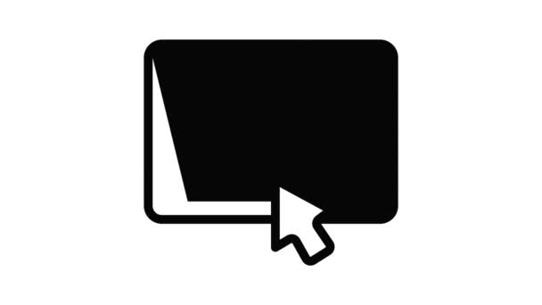 Clique na animação ícone tablet — Vídeo de Stock