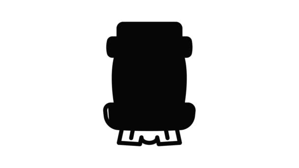 Idolo de madera Tiki animación icono — Vídeo de stock