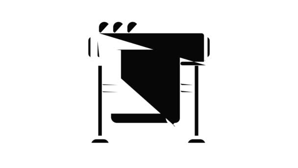 Animación del icono del plotter de la empresa — Vídeos de Stock