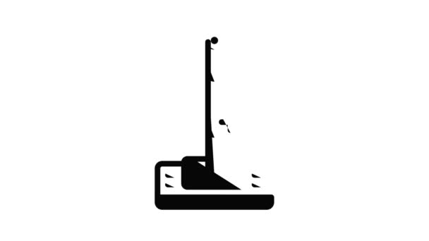 Kitchen mop icon animation — Stock Video