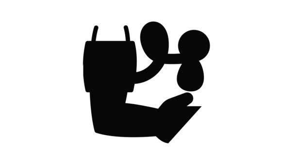 Hartslagmeting pictogram animatie — Stockvideo