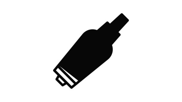 Animace ikon náplně s příchutí cigaret E — Stock video