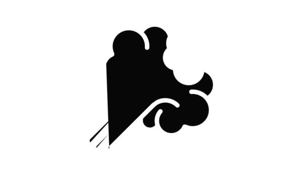 Vape nuvem de fumaça ícone animação — Vídeo de Stock
