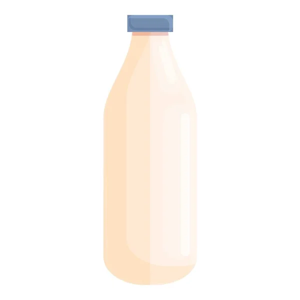 Icono de botella de leche, estilo de dibujos animados — Vector de stock