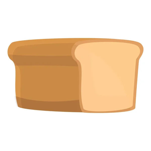 Питательный хлеб икона, мультяшный стиль — стоковый вектор