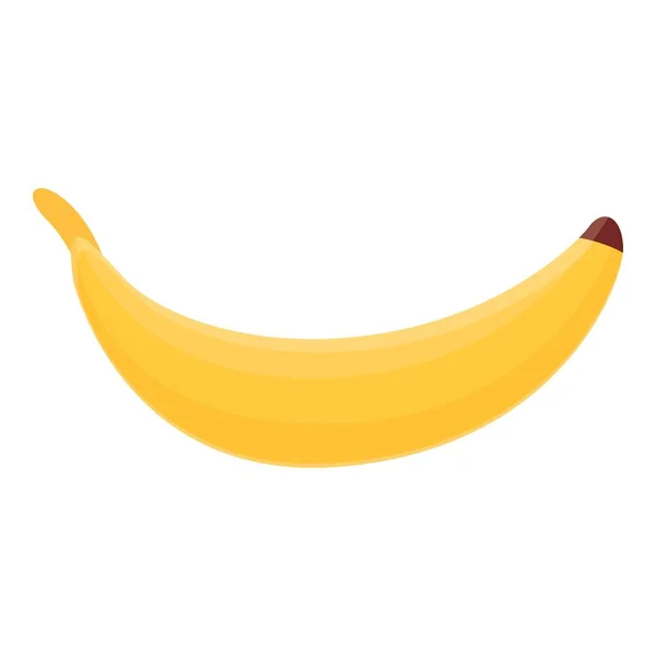 栄養価の高いバナナのアイコン、漫画のスタイル — ストックベクタ