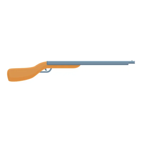 Icono de rifle de caza, estilo de dibujos animados — Vector de stock