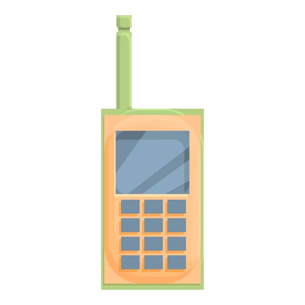 Icône talkie walkie randonnée, style dessin animé — Image vectorielle
