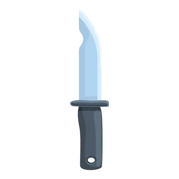 Hiking knife icon, cartoon style — Stock Vector