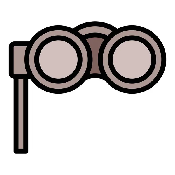 See binoculars icon, outline style — Stock Vector