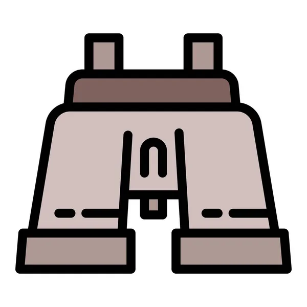 Alcance binoculares icono, estilo de contorno — Vector de stock