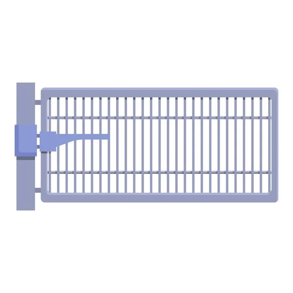 Smart gate technologie icoon, cartoon en platte stijl — Stockvector