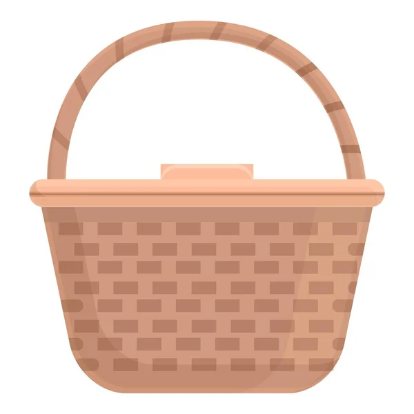 Pega no ícone da cesta de piquenique, desenhos animados e estilo plano — Vetor de Stock
