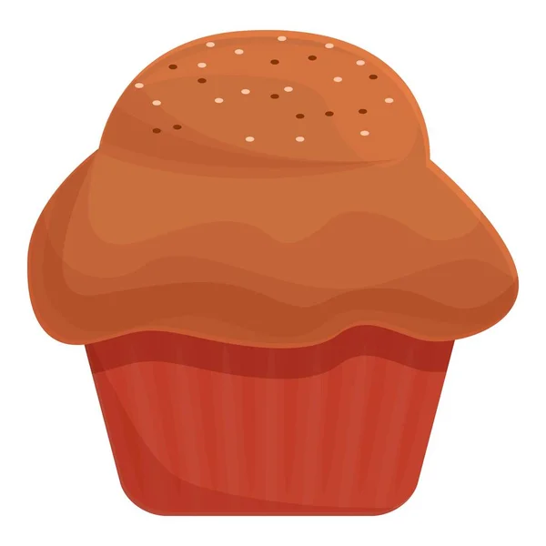 Muffin cupcake icoon, cartoon en platte stijl — Stockvector