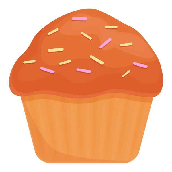 Muffin pastelero icono, dibujos animados y estilo plano — Vector de stock